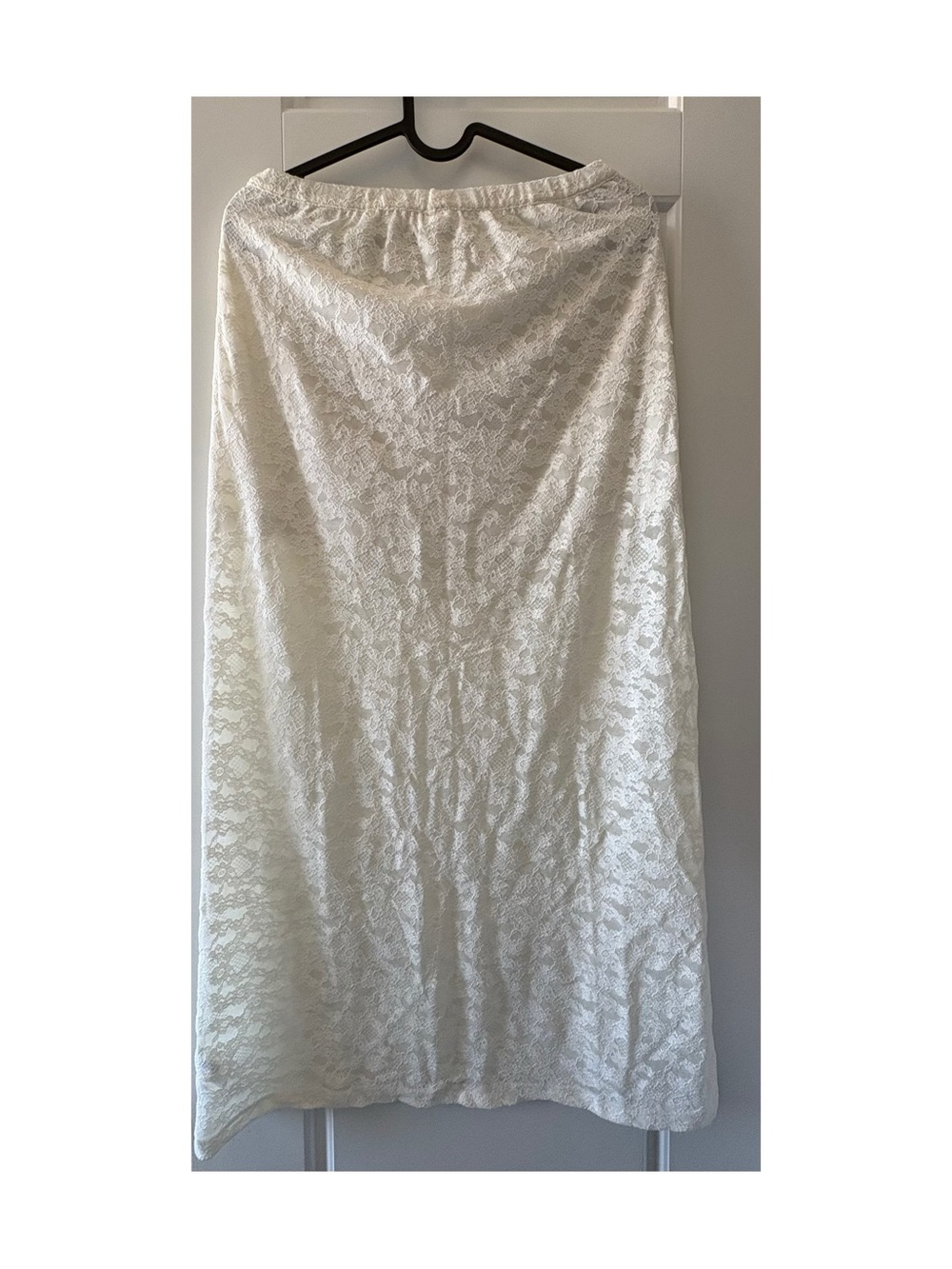 aerie Ivory Lace Maxi Skirt